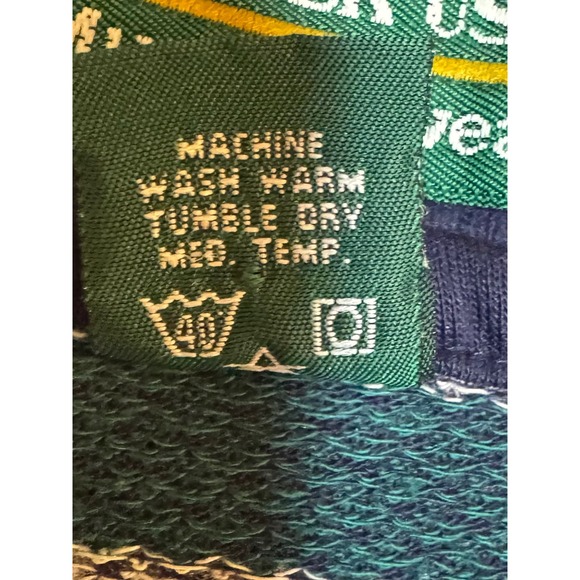 Vintage Slammer USA Munsingwear Striped Polo Shirt Mens XL Navy Burgundy Penguin - Picture 4 of 8